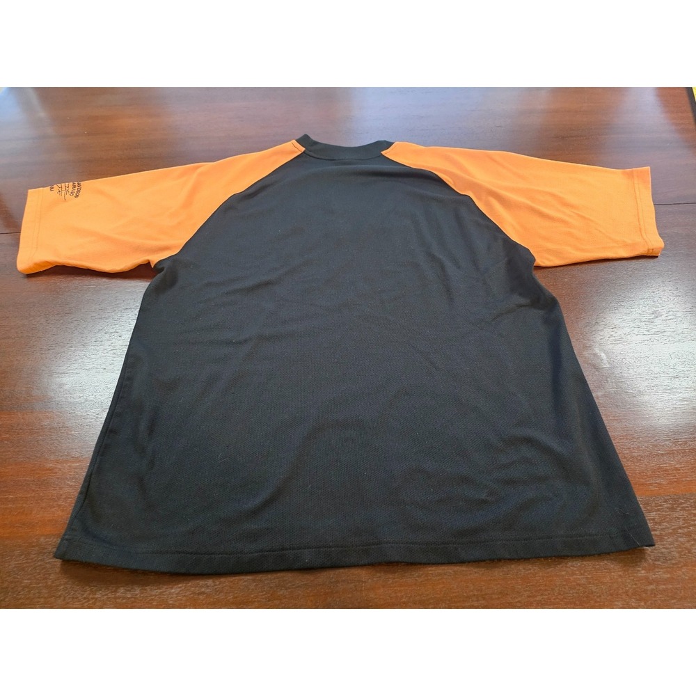 HARLEY-DAVIDSON Motorcycle MEN'S BLACK Orange Size Large Valparaiso Indiana - Picture 4 of 7
